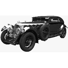 Bentley Blue Train (black) 3D model